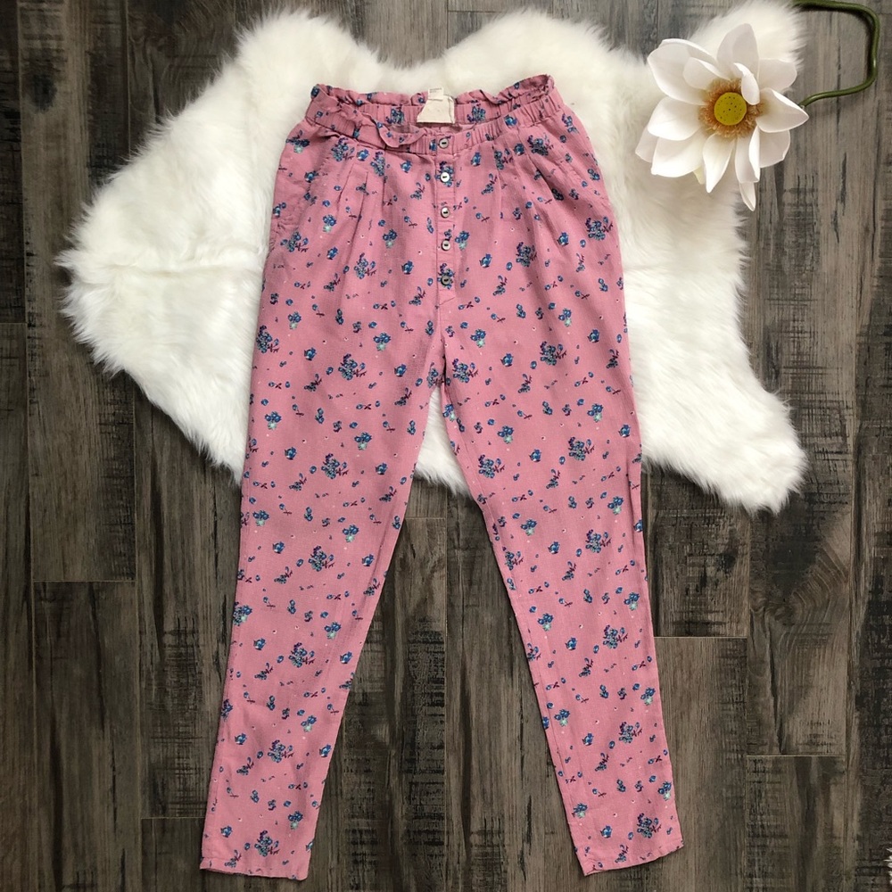 Band of Outsiders Floral Print Skinny Leg Pants